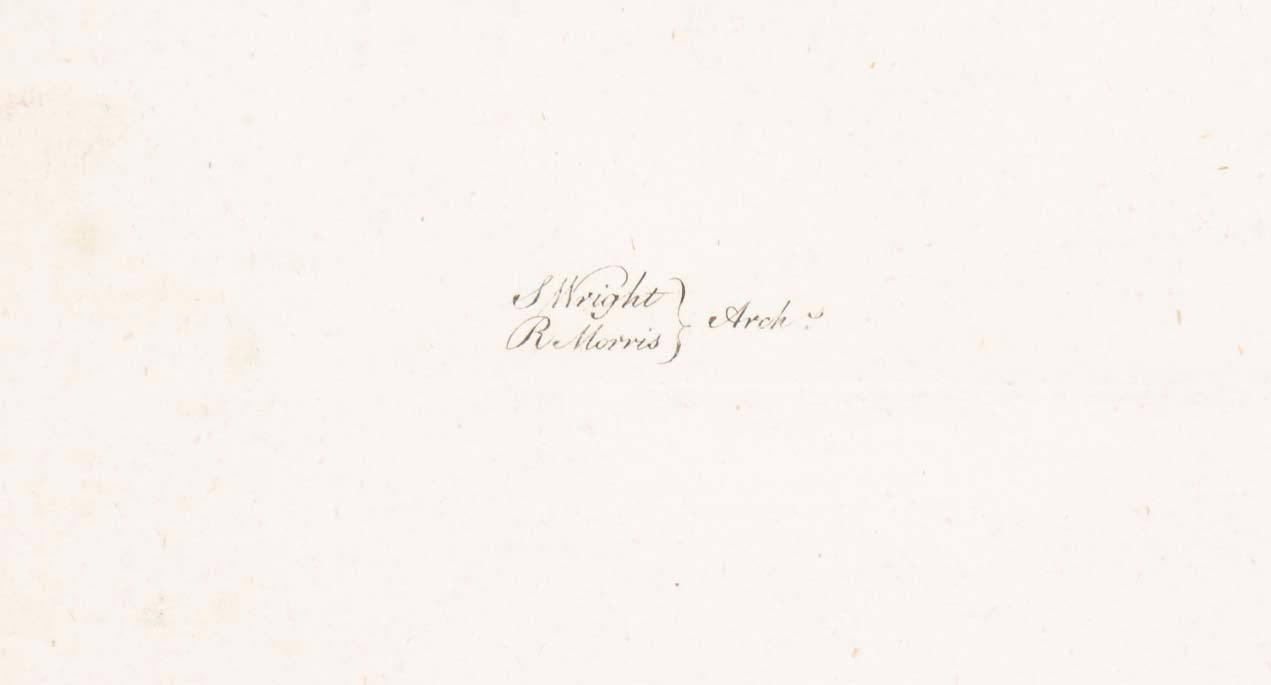 Colen Campbell 18th Century Architectural Engraving from "Vitruvious Britannicus"