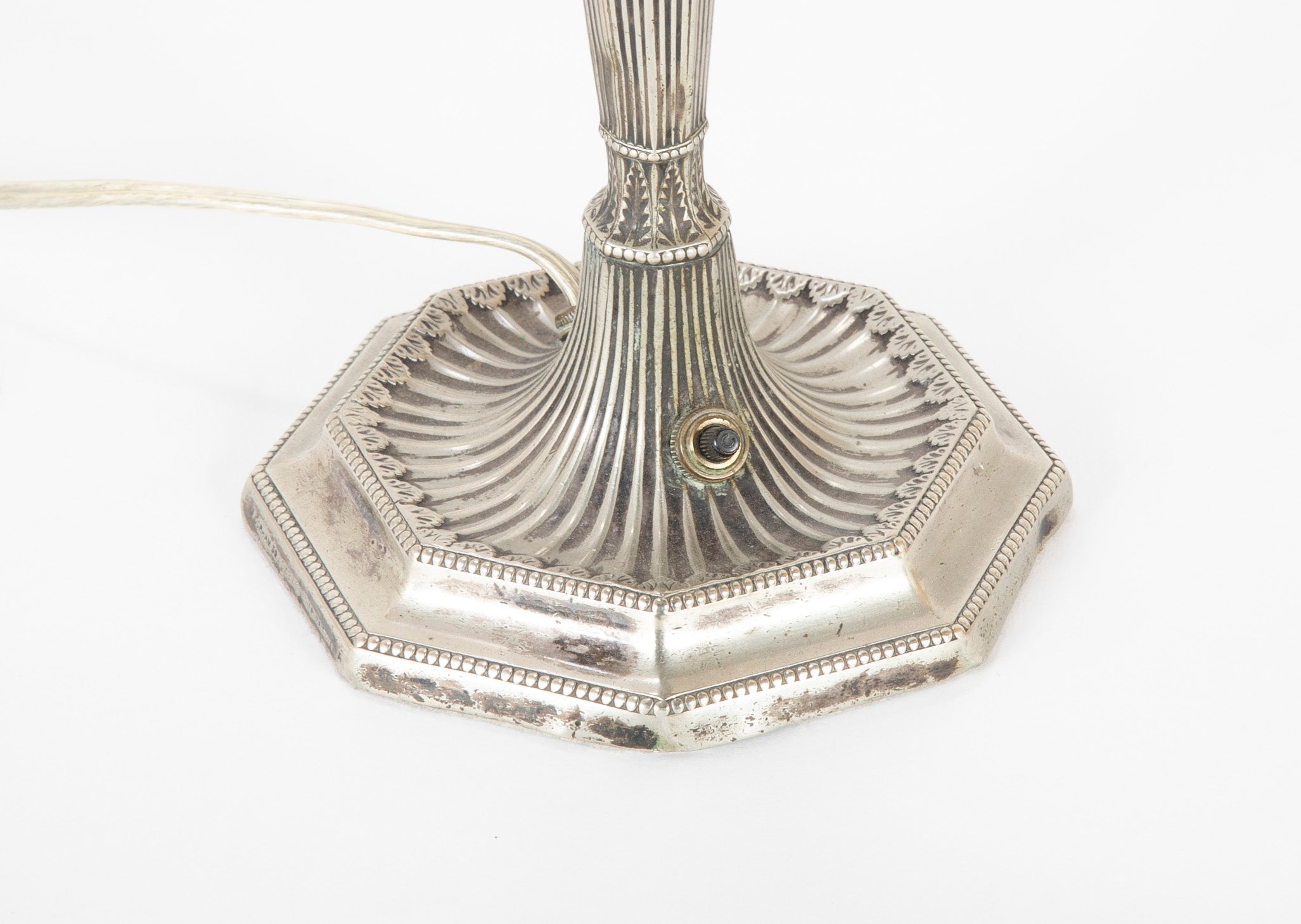 Pair of Gorham Adams Style Candlestick Lamps