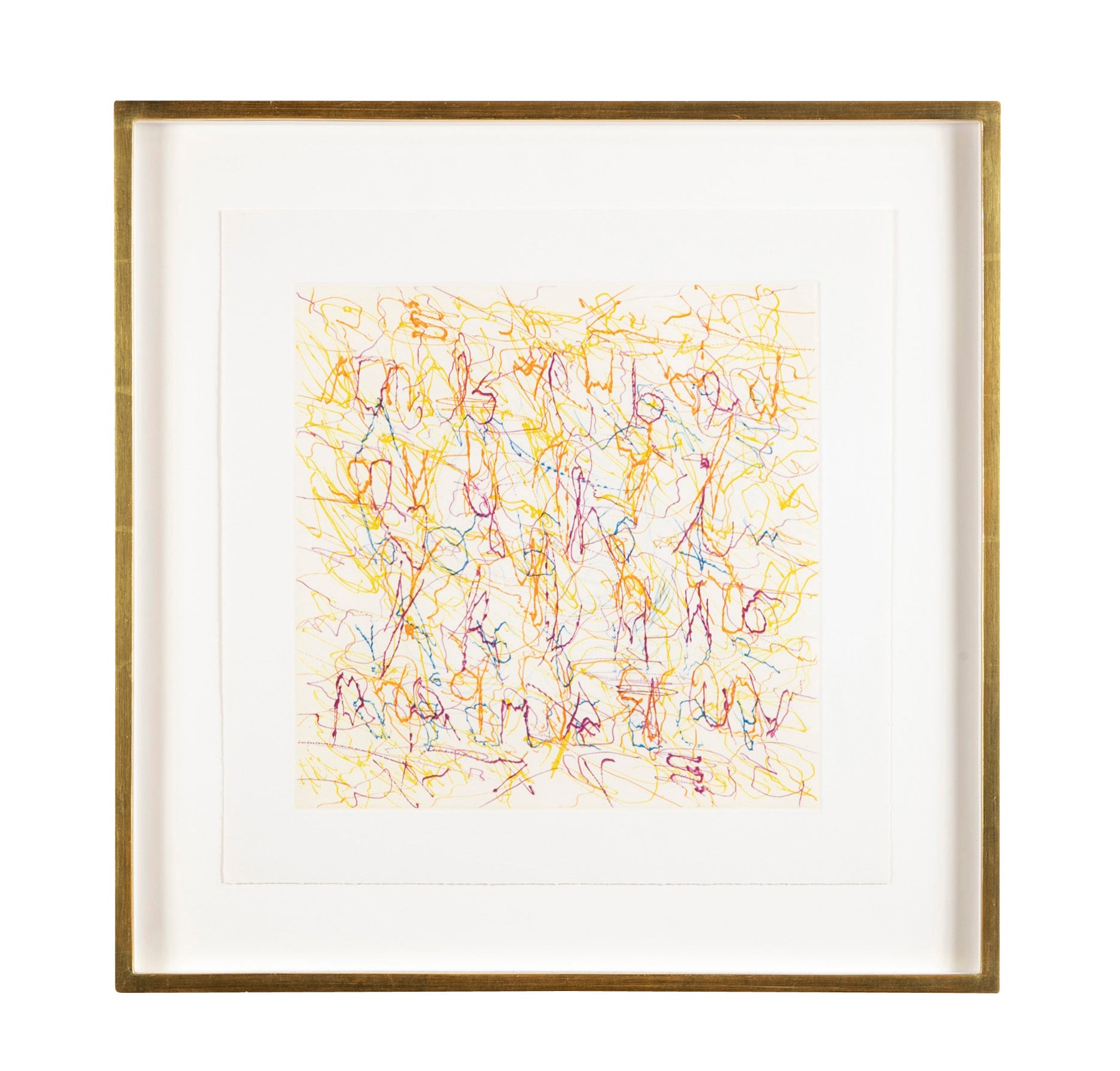 "Alphabet Series" A Set of 9 Color Etchings by John Chamberlain