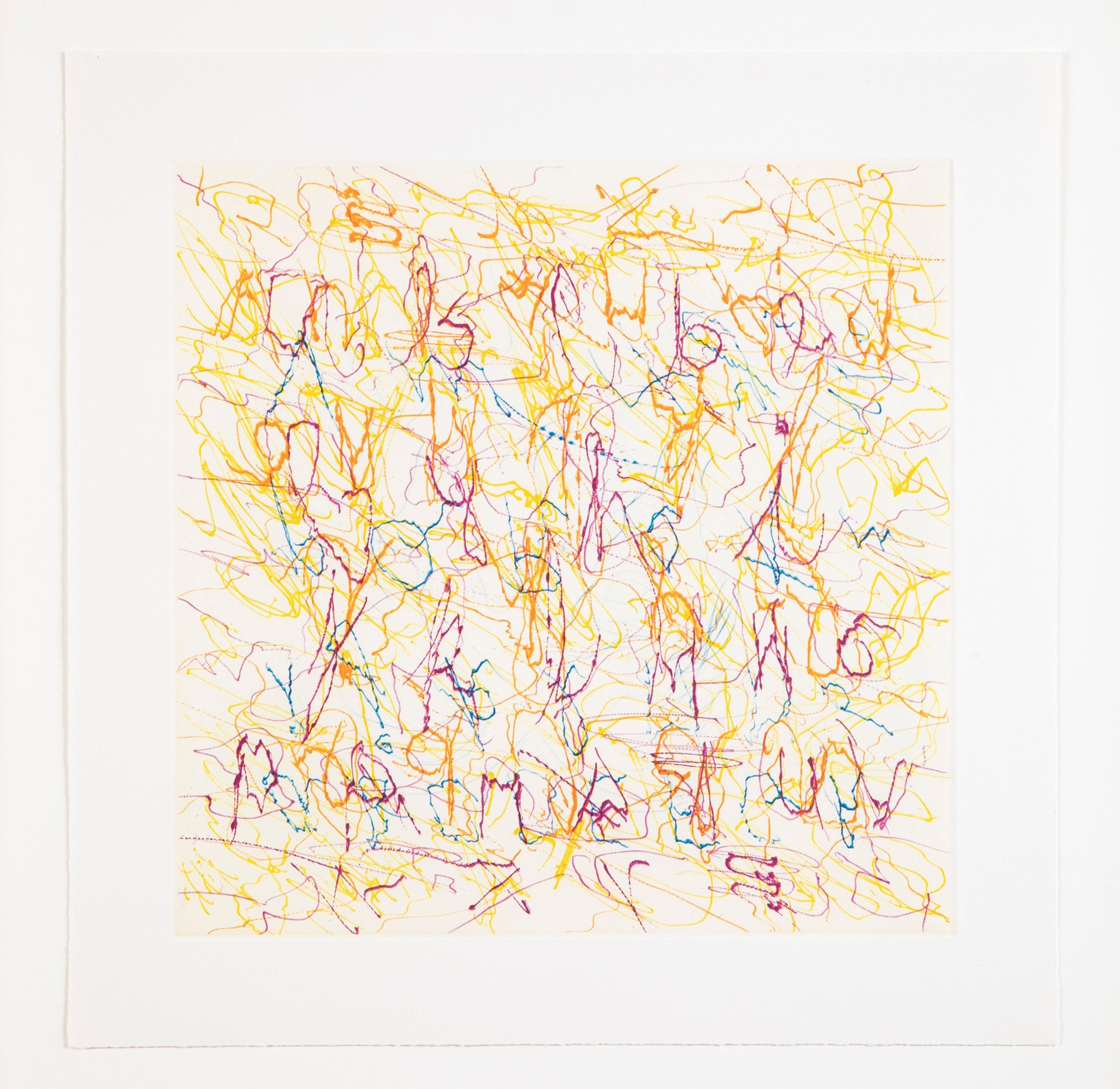 "Alphabet Series" A Set of 9 Color Etchings by John Chamberlain