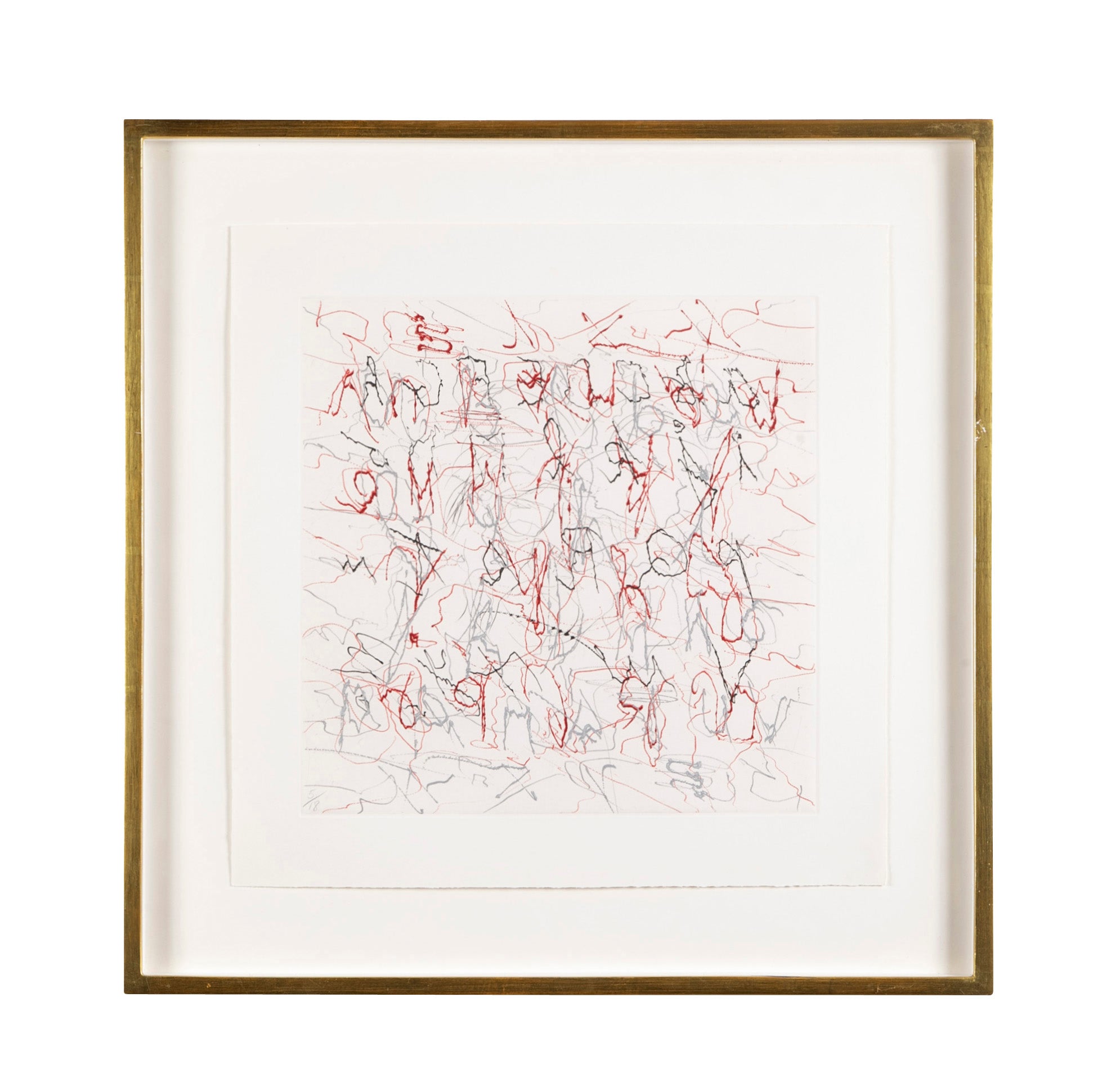"Alphabet Series" A Set of 9 Color Etchings by John Chamberlain