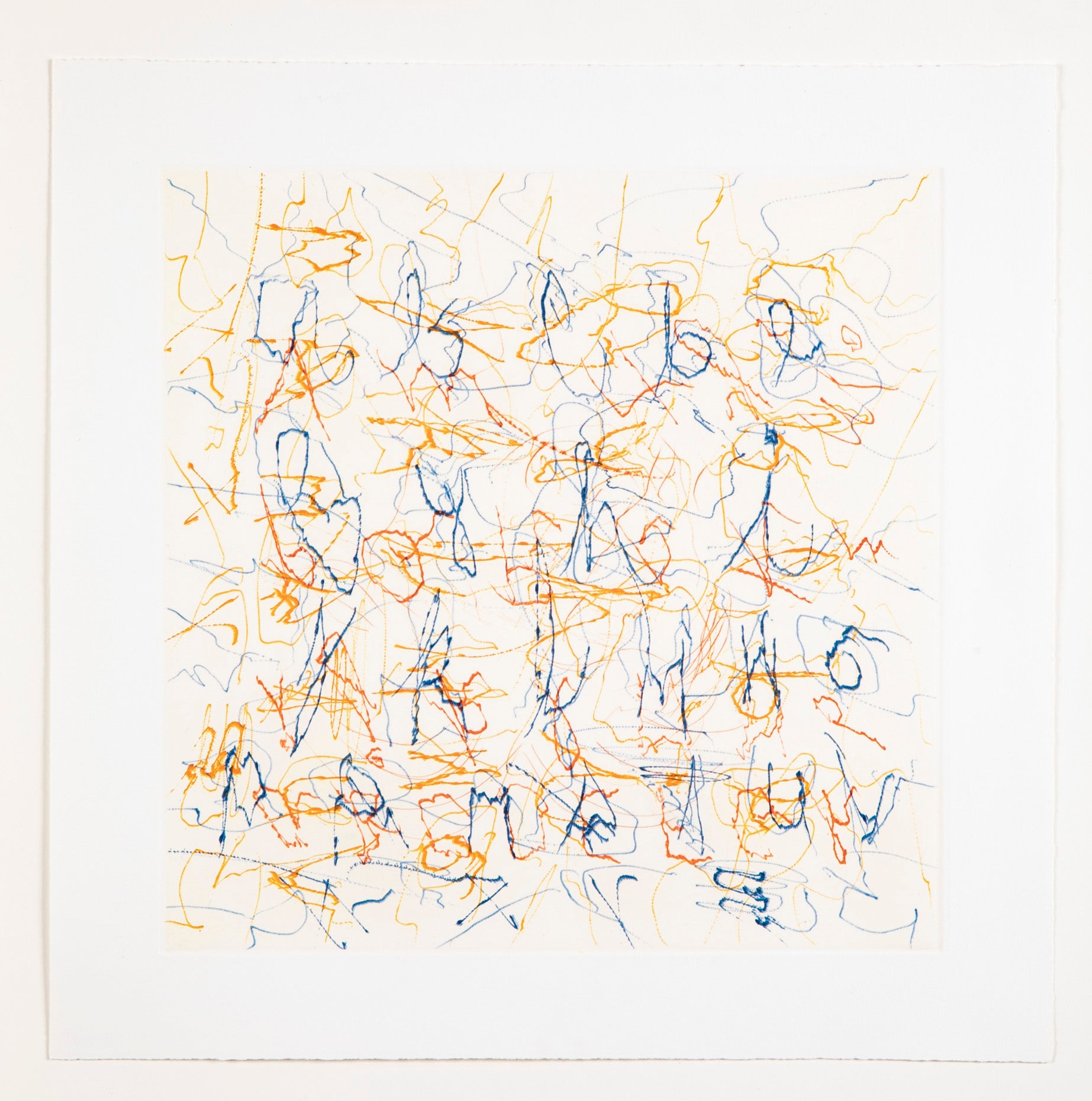 "Alphabet Series" A Set of 9 Color Etchings by John Chamberlain