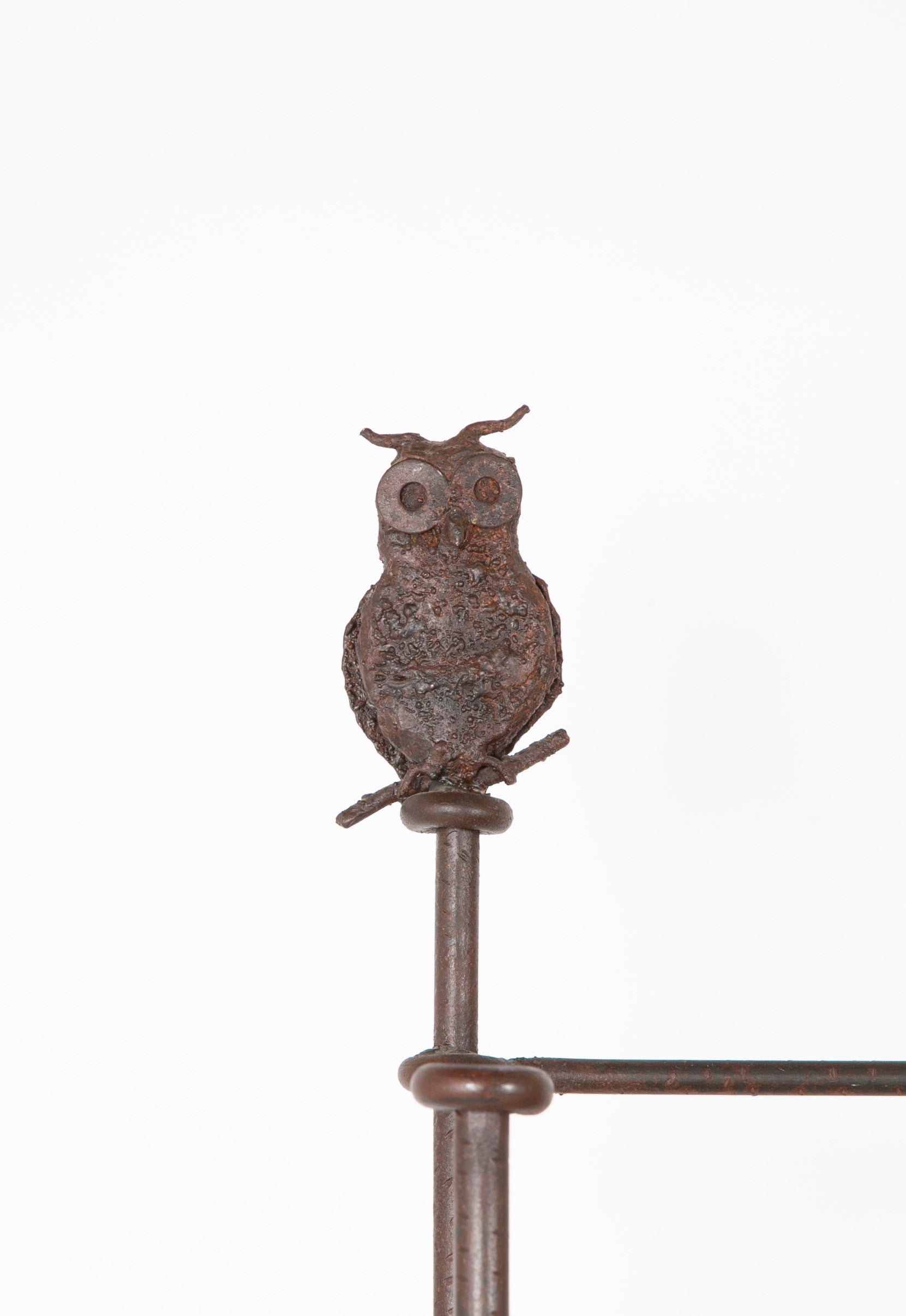 Diego Giacometti Style Wrought Iron and Stone Book Shelves