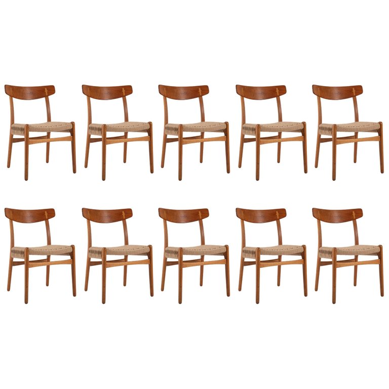 Set of Twelve Hans Wegner Chairs