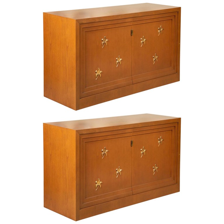 A Pair of T-H Robsjohn-Gibbings Cabinets for Saridis of Athens.