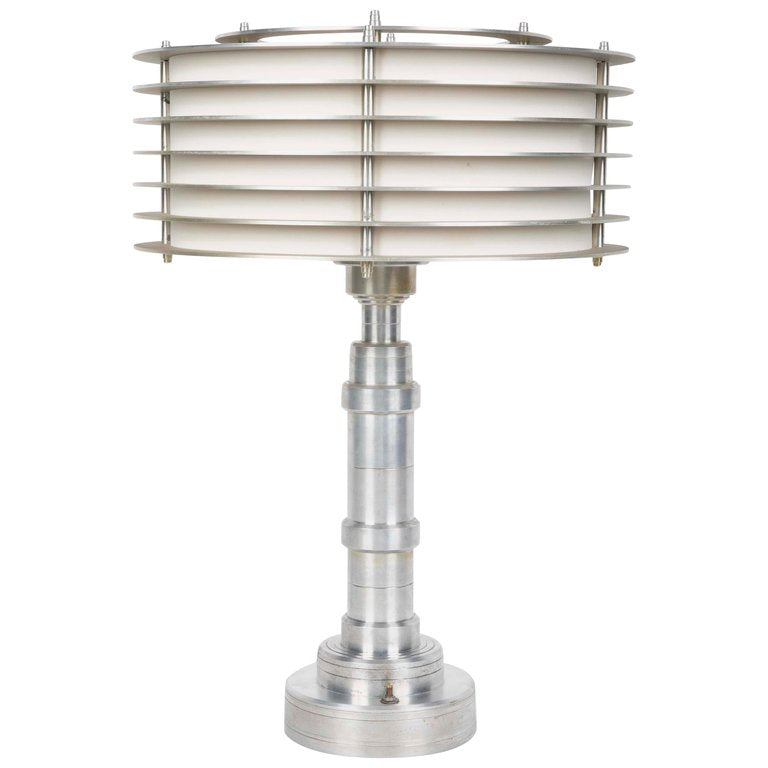 Pattyn Products Attributed Art Deco Table Lamp Attributed Walter Von Nessen