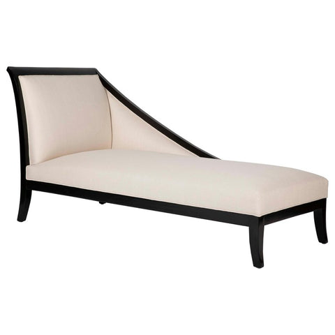 Art Deco French Ebonized Daybed with Graceful Lines