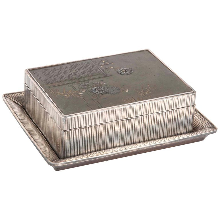 Japanese Sterling & Mixed Metal Box
