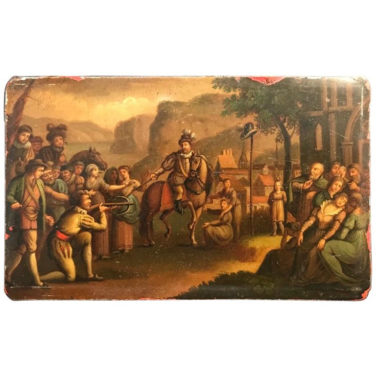 Swiss Oil Painting of the Legend of William Tell