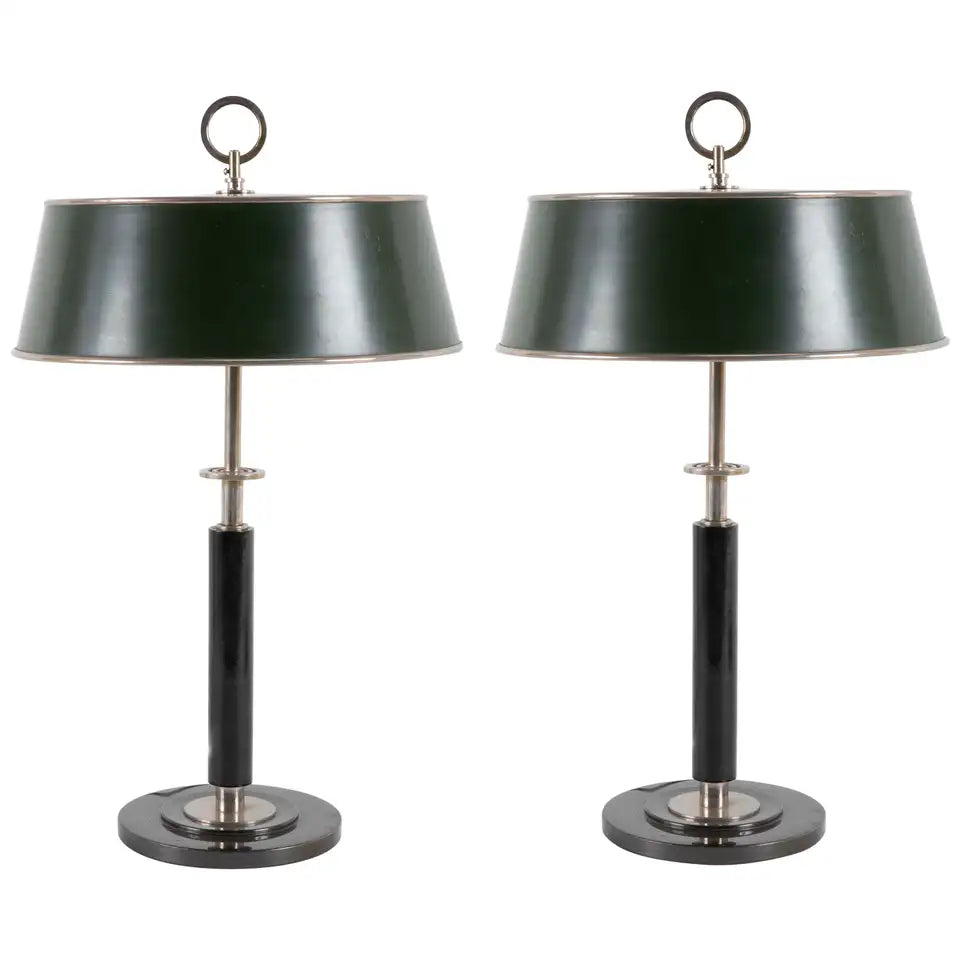 A Pair of Modern Swedish Lamp Designed by Erik Tidstrand, Circa 1932