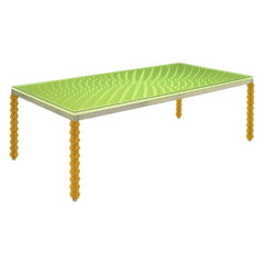 Dining Table Designed by Sawaya & Moroni in Stainless Steel and Lucite