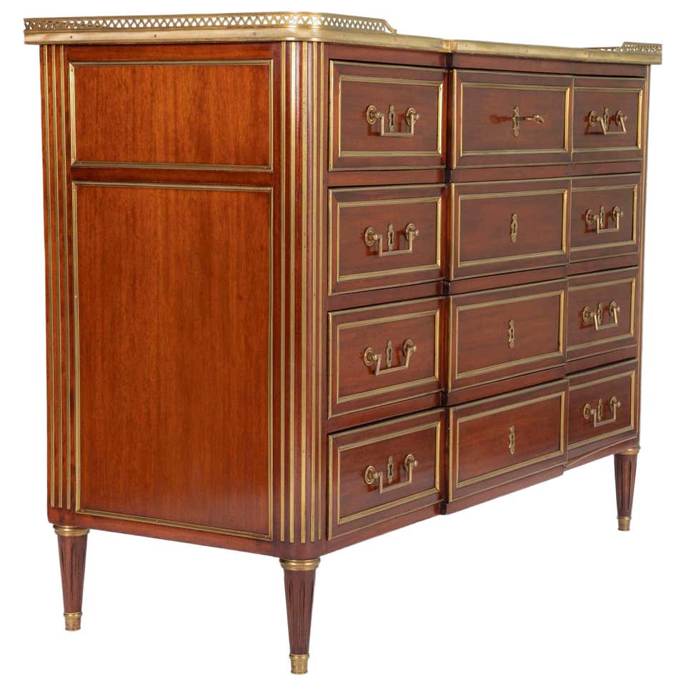 Louis XVI Style Mahogany Chest of Drawers