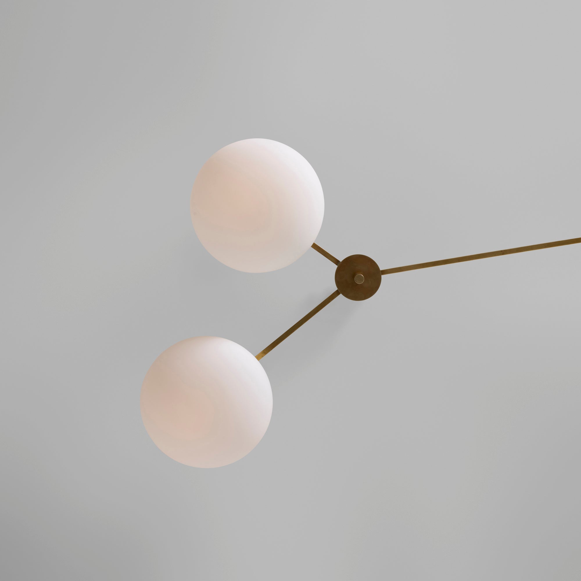 A Low Profile Chandelier Designed by Angelo Lelli