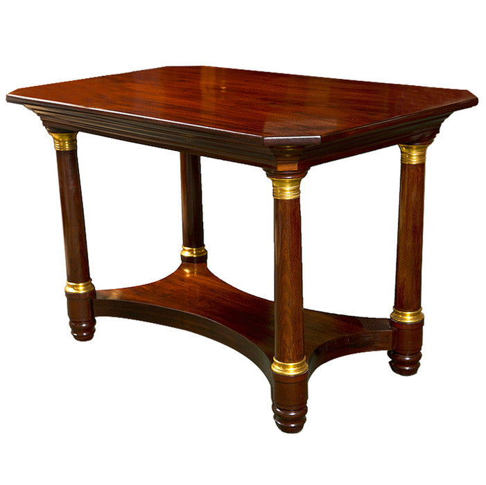 Mahogany Gilt Mounted Empire Center Table