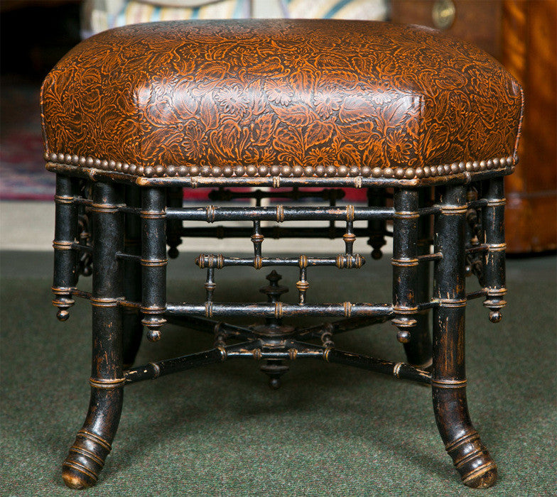 Regency Style Hexagonal Stool