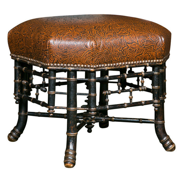 Regency Style Hexagonal Stool