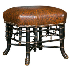 Regency Style Hexagonal Stool