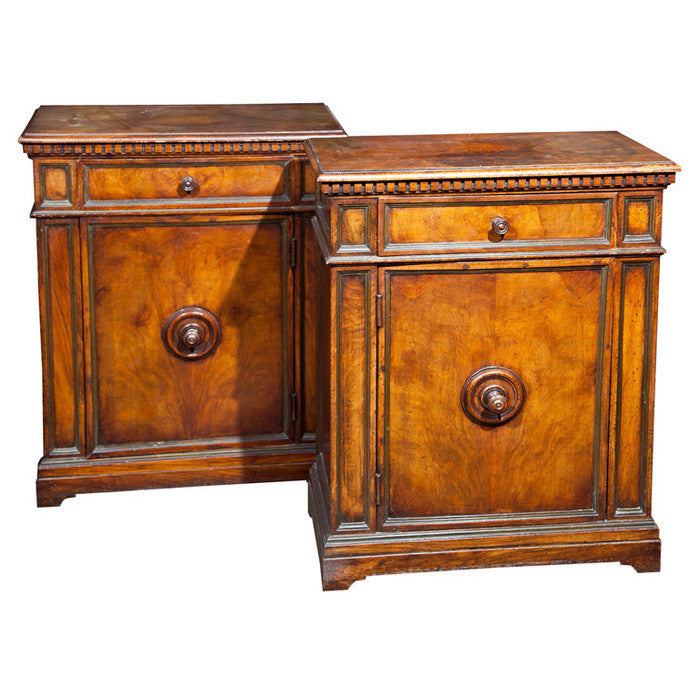 English Burlwood Cabinets
