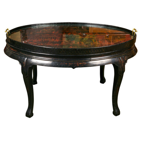 Chinese Lacquer Tray Table