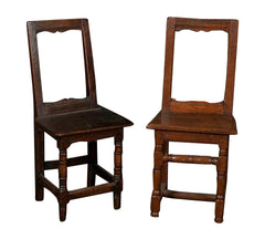 Two French Oak Chairs