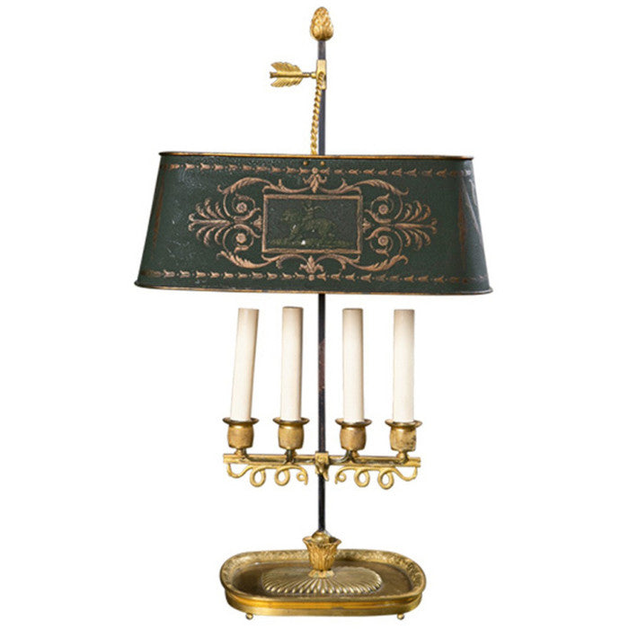 Baltic Tole Peinte Bouillotte Lamp
