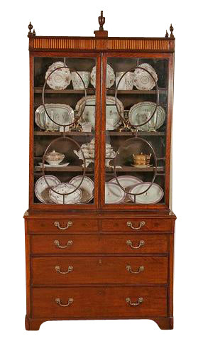 George III Mahogany Secretary