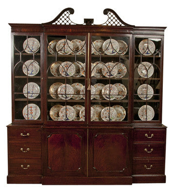 Early 19th Century English Mahogany Breakfront