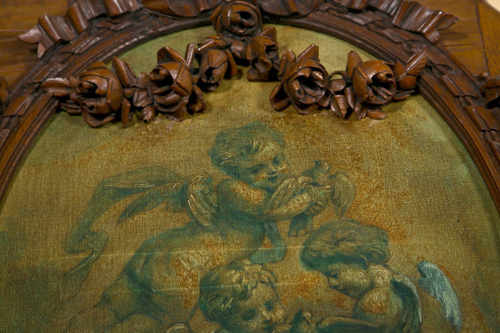 Carved Trumeau Wall Mirror