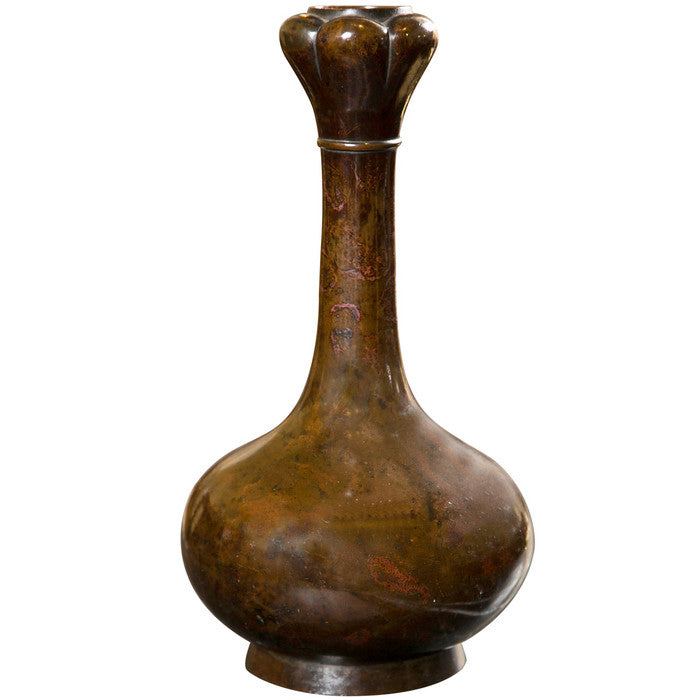 Bronze Bottle Neck Vase