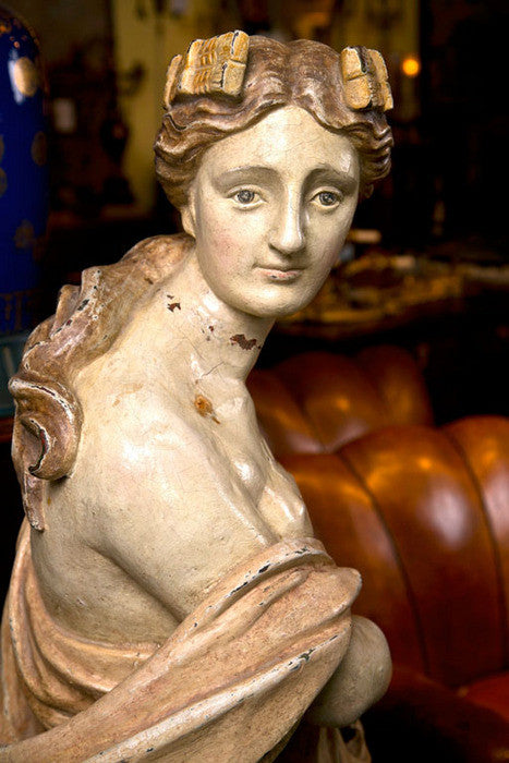 French Iron Statue