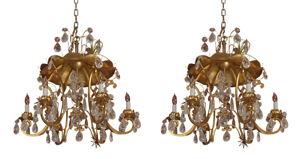 Regency Style Pagoda Form Chandeliers