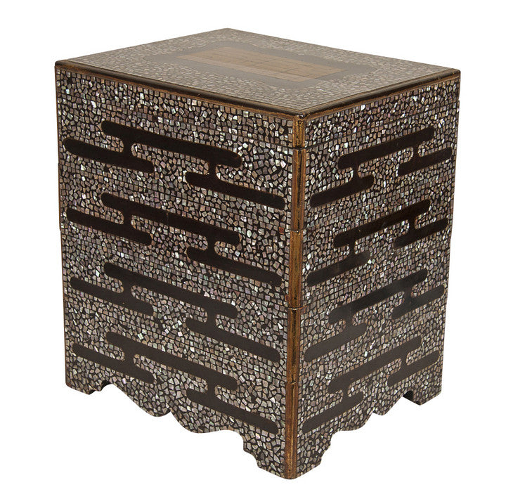 Inlaid Black Lacquer Jubako Box