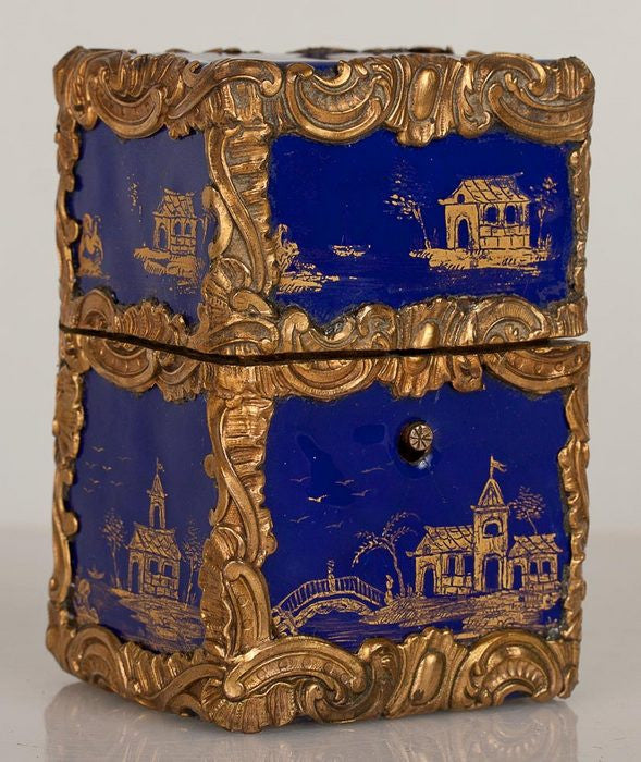 Ladies Chinoiserie Enameled Necessaire (or Etui) Box