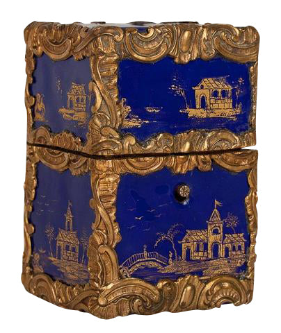 Ladies Chinoiserie Enameled Necessaire (or Etui) Box