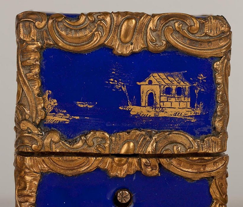 Ladies Chinoiserie Enameled Necessaire (or Etui) Box