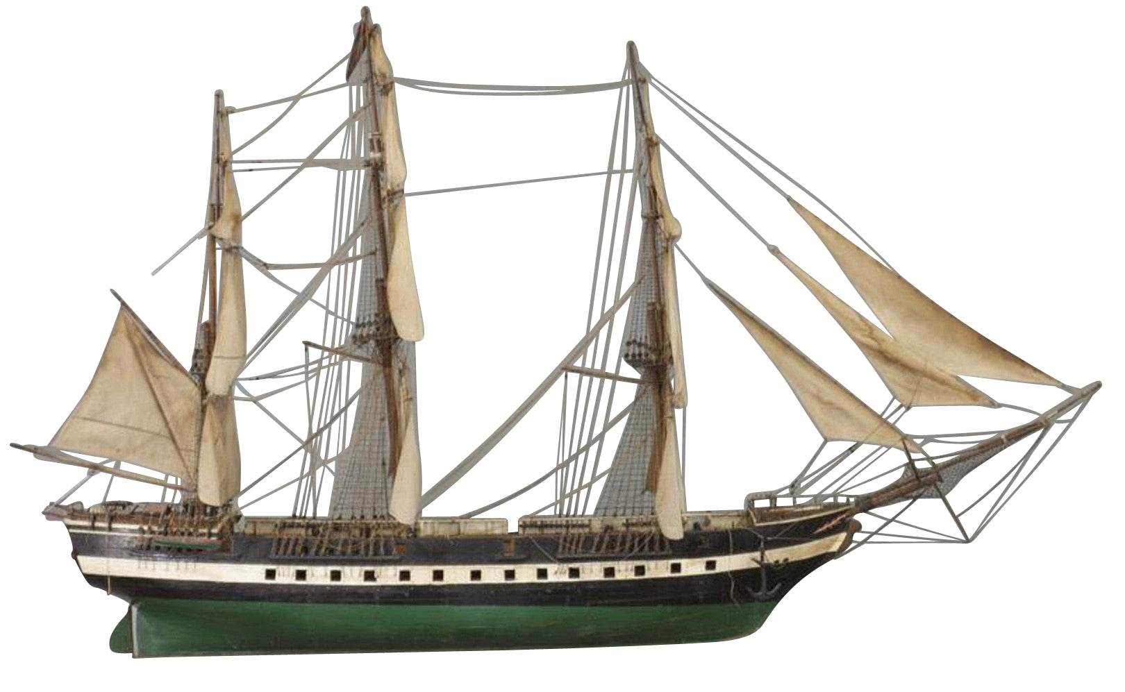 Large Model of Antique Sail Boat