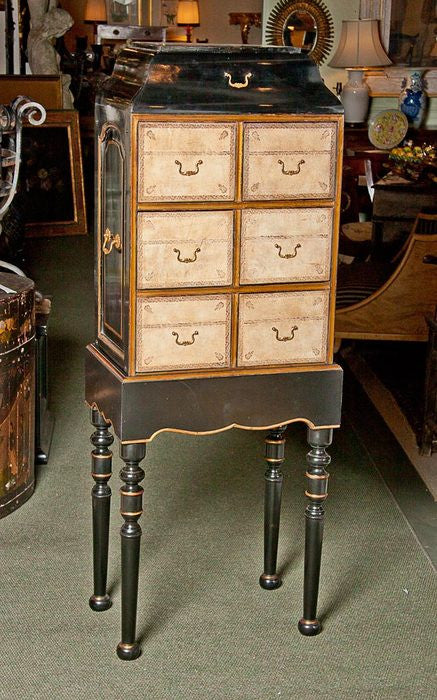 Black Lacquer Cartonnier