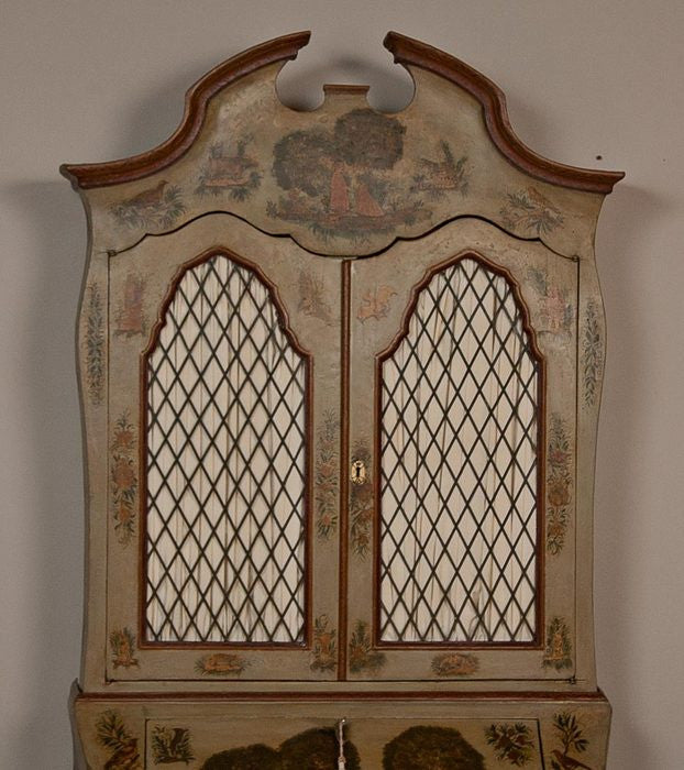 Baroque Style Painted Secretary