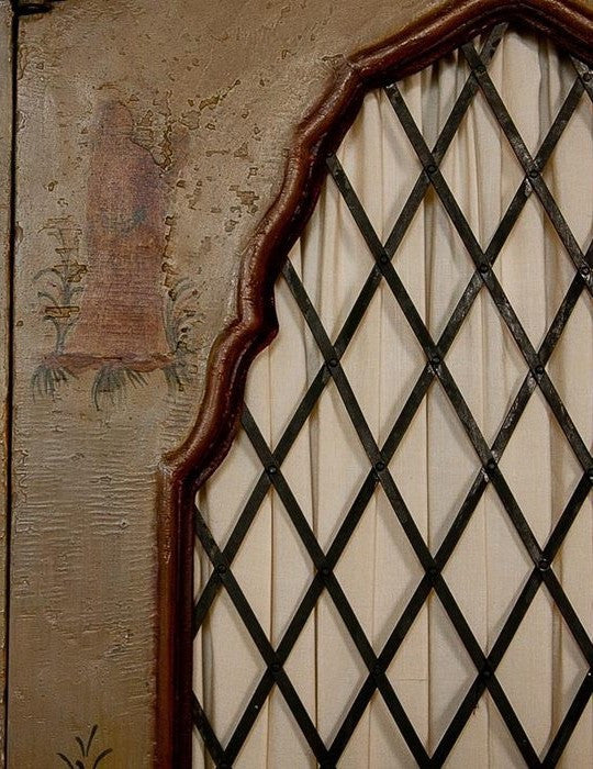 Baroque Style Painted Secretary