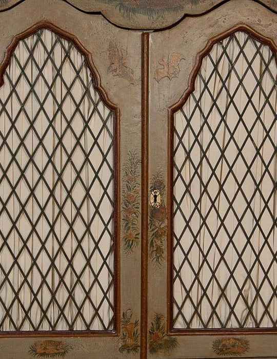 Baroque Style Painted Secretary