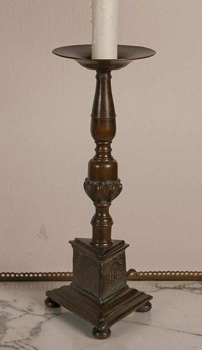 Pair of Bronze Candlesticks