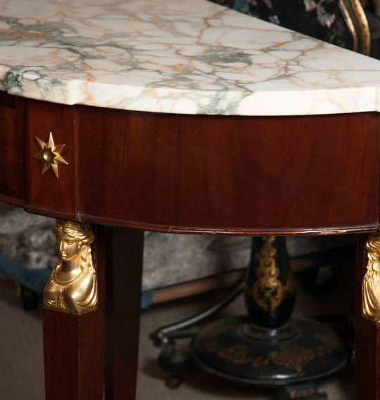 Baltic or Scandinavian Mahogany Console
