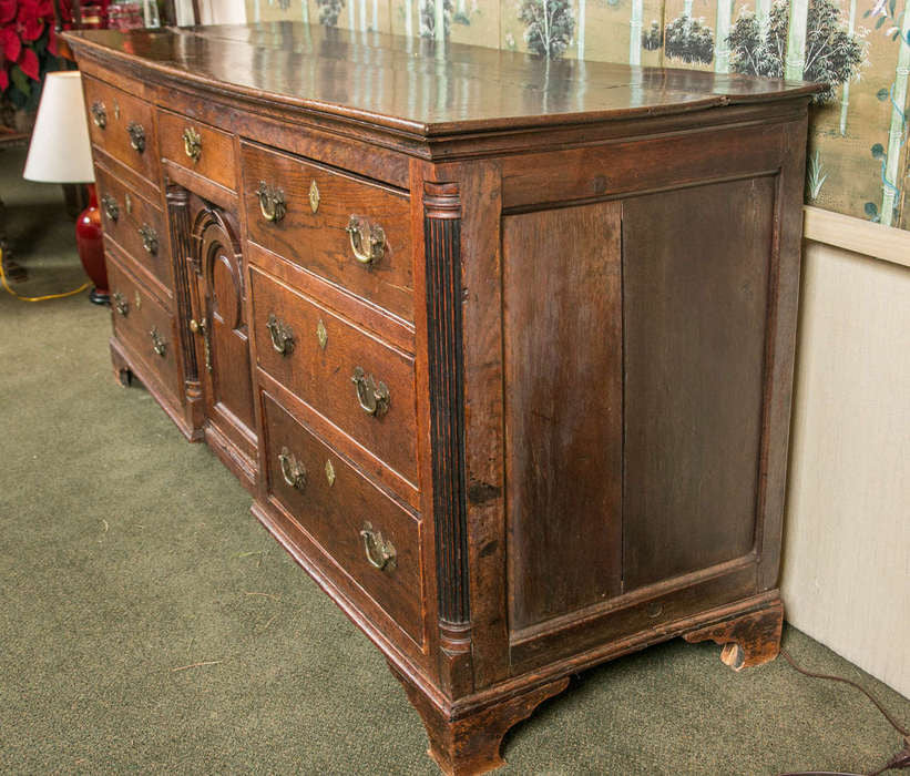 English Oak George II Dresser Base