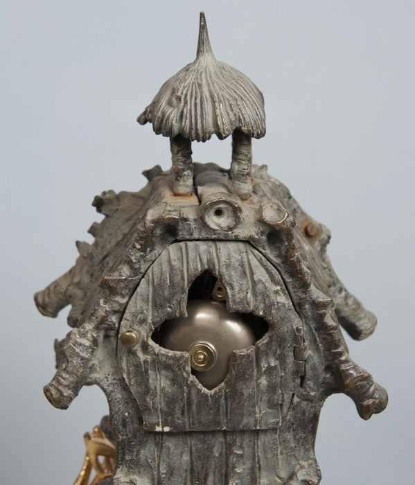 Bronze Tropical Theme French Clock