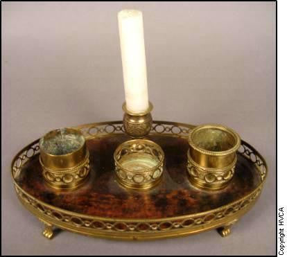 Brass Inkwell