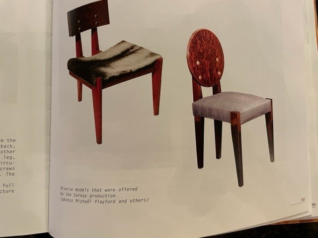 Modern Chair in Stained Oregon Pine by Andre Sornay