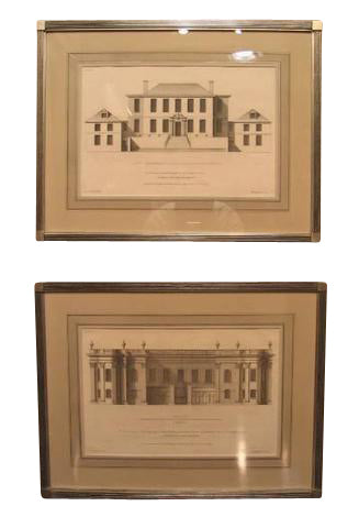 Two English Architectural Engravings