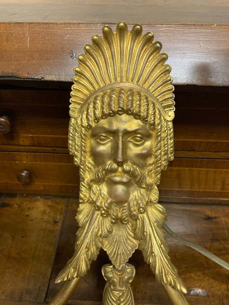 Pair 19th Century French Neoclassical Gilt Bronze Wall Sconces