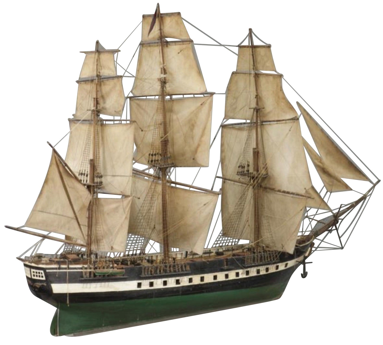 Large Model of Antique Sail Boat
