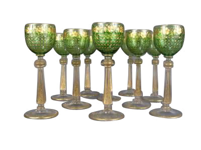 Set of Ten Goblets